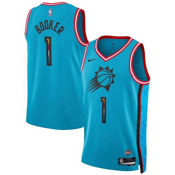 Devin Booker Phoenix Suns Nike Unisex 2022 23 Swingman City Edition Turquoise Jersey