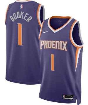 Devin Booker Phoenix Suns Nike Unisex 2022 23 Swingman Icon Edition Purple Jersey