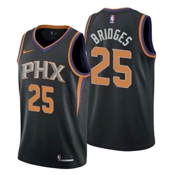 Draft Phoenix Suns 25 Mikal Bridges Statement Black Jersey