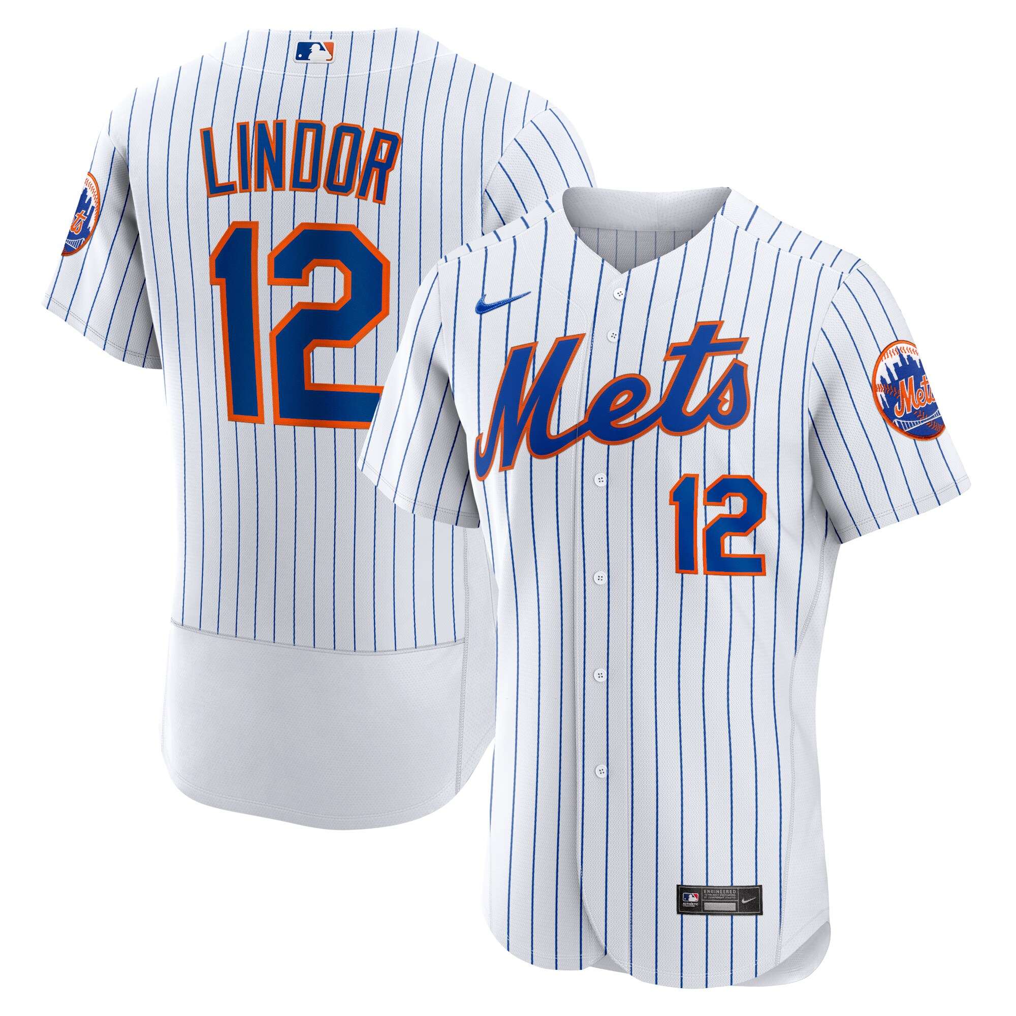 Francisco Lindor New York Mets Home Authentic Player White Jersey