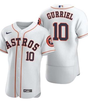 Houston Astros 10 Yuli Gurriel White Flex Base Stitched Jersey
