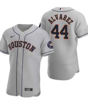 Houston Astros 44 Yordan Alvarez Gray Flex Base Stitched Jersey