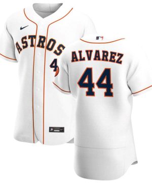 Houston Astros 44 Yordan Alvarez Nike White Home 2020 Authentic Player MLB Jersey