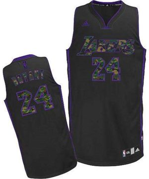 Lakers 24 Kobe Bryant Black Camo Fashion Stitched NBA Jersey