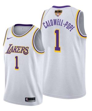 Los Angeles Lakers 1 Kentavious Caldwell Pope 2020 White Finals Stitched NBA Jersey
