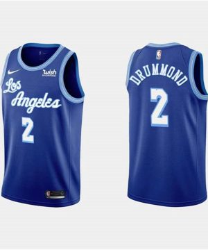 Los Angeles Lakers 2 Andre Drummond Classic Blue Stitched NBA Jersey