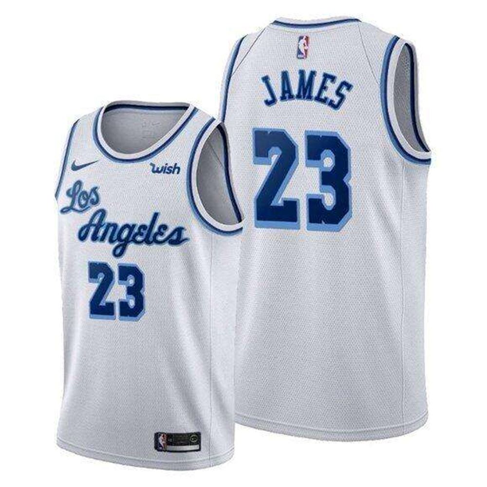 blue and white lebron jersey