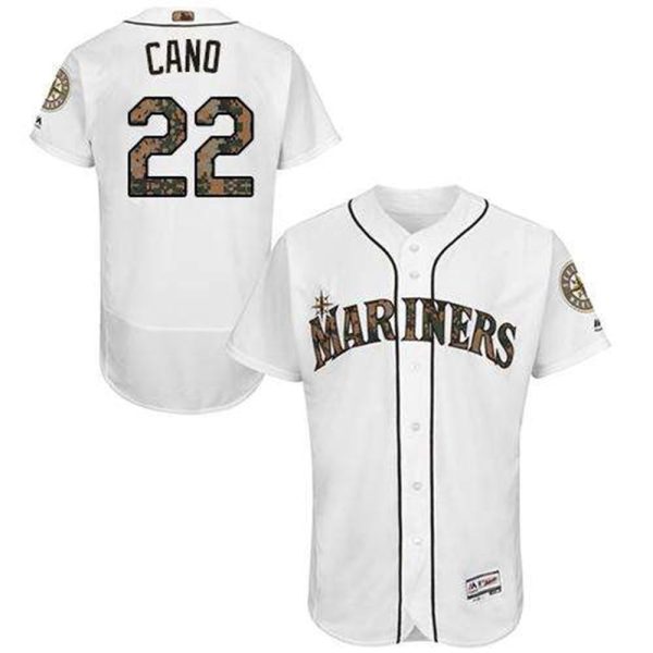 Mariners 22 Robinson Cano White Flexbase Authentic Collection 2016 Memorial Day Stitched MLB Jersey