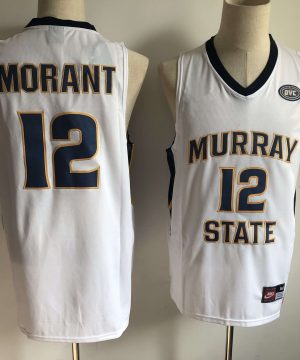 Murray State 12 Ja Morant White Nike College Basketball Jersey