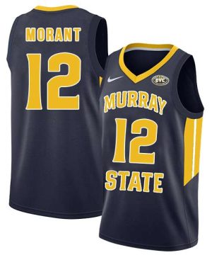 Murray State Racers 12 Ja Morant Navy College Basketball Jersey