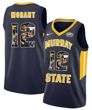 Murray State Racers 12 Ja Morant Navy Fashion College Basketball Jersey