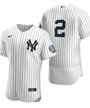 New York Yankees 2 Derek Jeter White 2020 Hall Of Fame Induction Flex Base Stitched MLB Jersey