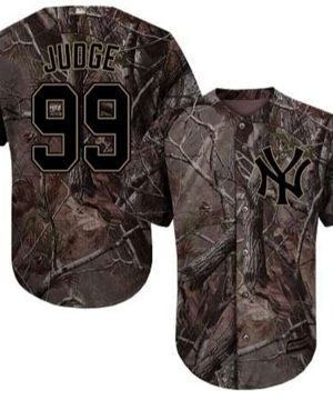 New York Yankees 99 Aaron Judge Camo Realtree Collection Cool Base Stitched MLB Jersey
