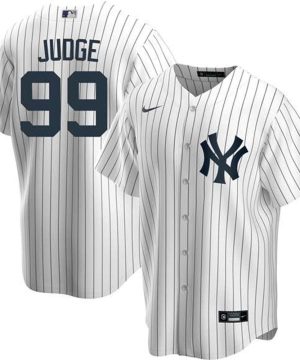 New York Yankees 99 Aaron Judge White Stitched MLB Jersey