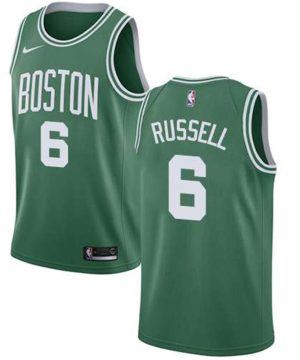 Nike Boston Celtics 6 Bill Russell Green NBA Swingman Icon Edition Jersey