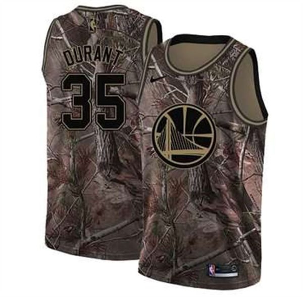 Nike Golden State Warriors 35 Kevin Durant Camo NBA Swingman Realtree Collection Jersey
