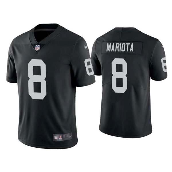 Oakland Raiders 8 Marcus Mariota 2020 Black Vapor Untouchable Limited Stitched Jersey 1