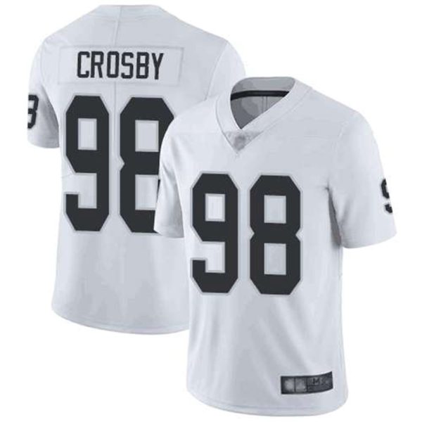 Oakland Raiders 98 Maxx Crosby White Vapor Untouchable Limited Stitched NFL Jersey