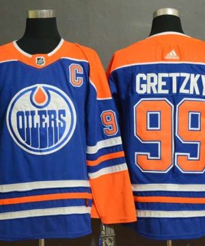 Oilers 99 Wayne Gretzky Royal Jersey