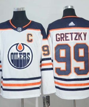 Oilers 99 Wayne Gretzky White Jersey