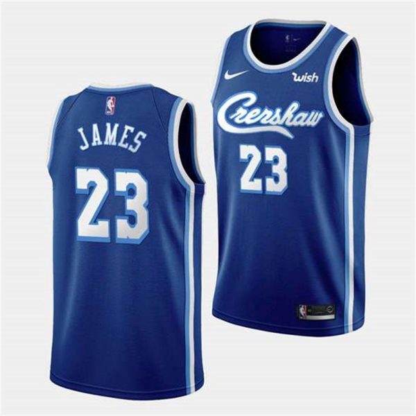 LA Lakers Concept Crenshaw 23 LeBron James Blue Jersey