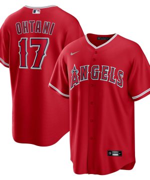 Shohei Ohtani Los Angeles Angels Nike Alternate Replica Player Name Red Jersey