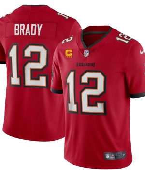 Tom Brady Tampa Bay Buccaneers Captain Vapor Limited Red Jersey 1