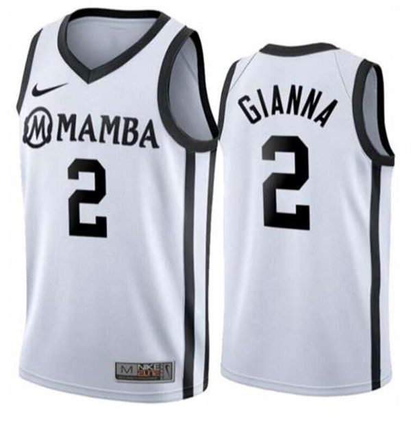 Los Angeles Lakers 2 Gianna Bryant Mamba White Stitched NBA Jersey