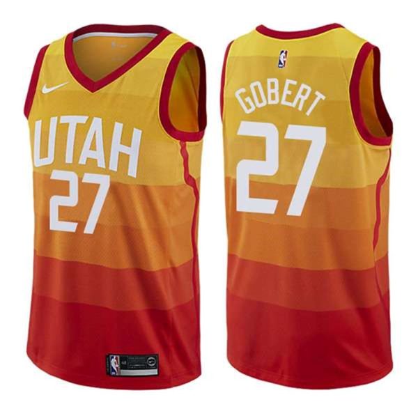 Utah Jazz 27 Rudy Gobert City Edition Stitched NBA Jersey