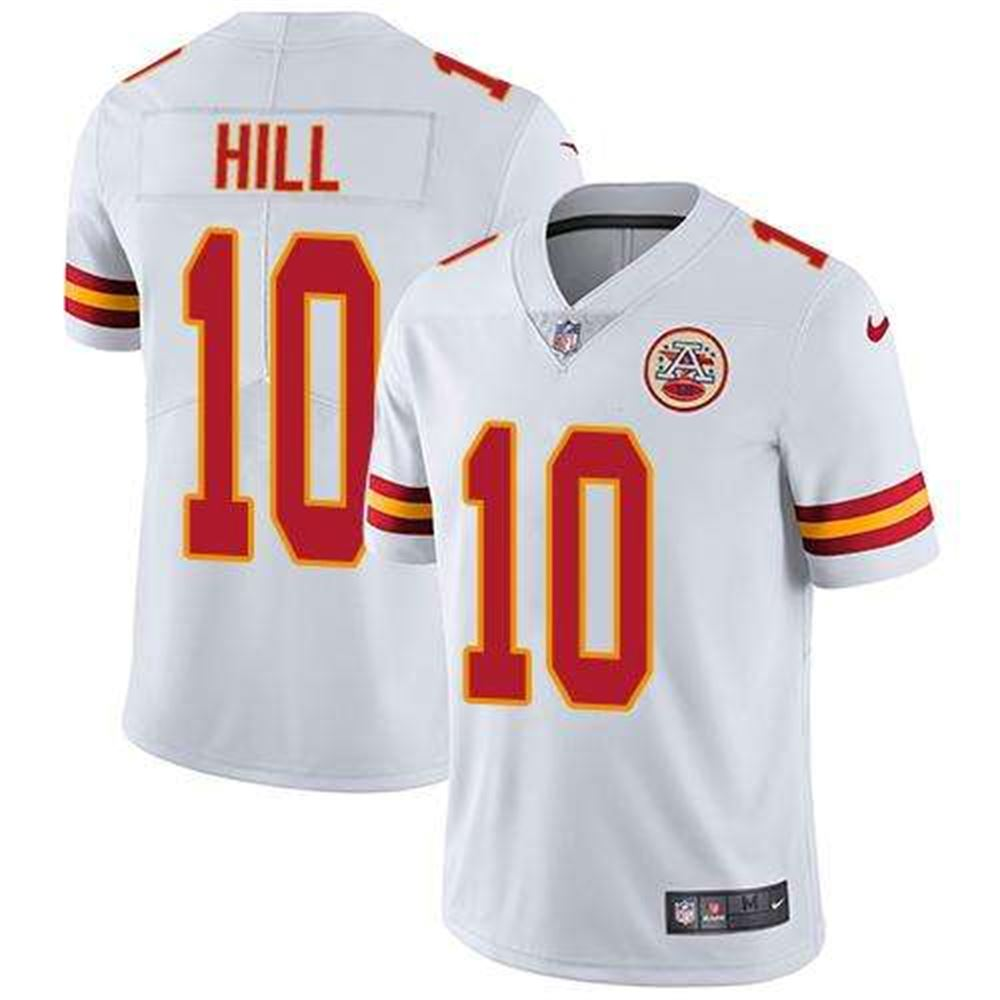 Kansas City Chiefs 10 Tyreek Hill White Stitched NFL Vapor Untouchable Limited Jersey
