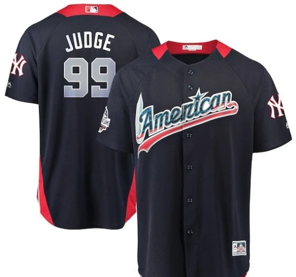 Aaron Judge New York Yankees 2018 MLB All Star Game American League Player Jersey