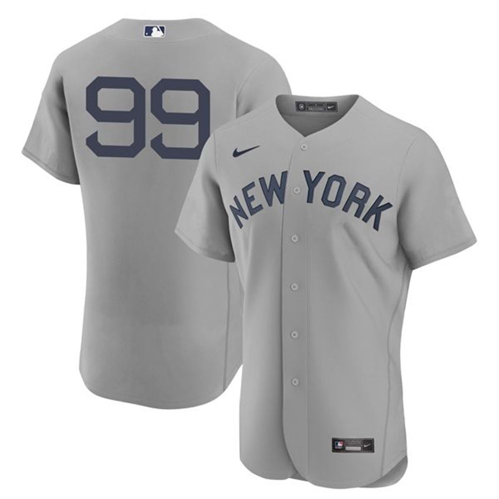 New York Yankees 99 Aaron Judge Field of Dreams Flex base Gray Jersey