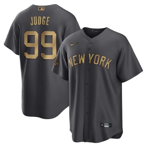 New York Yankees Aaron Judge Nike Charcoal 2022 MLB All Star Jersey
