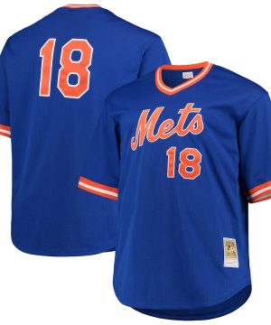 Darryl Strawberry New York Mets Mitchell Ness Big Tall Cooperstown Collection Mesh Batting Practice Jersey Royal