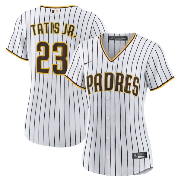 Fernando Tatis Jr. San Diego Padres Nike Womens Home Replica Player Jersey White Brown