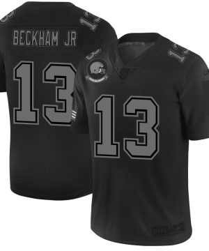 Nike Browns 13 Odell Beckham Jr. 2019 Black Salute To Service Fashion Limited Jersey