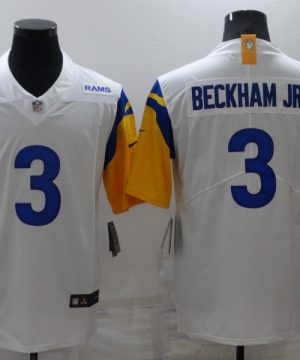 Nike Rams 3 Odell Beckham Jr. White Vapor Untouchable Limited Jersey