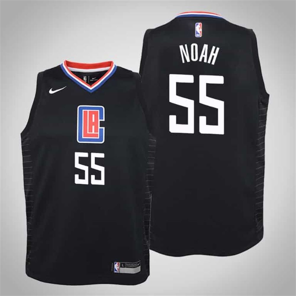Joakim Noah Clippers Statement Black 2019 20 Jersey