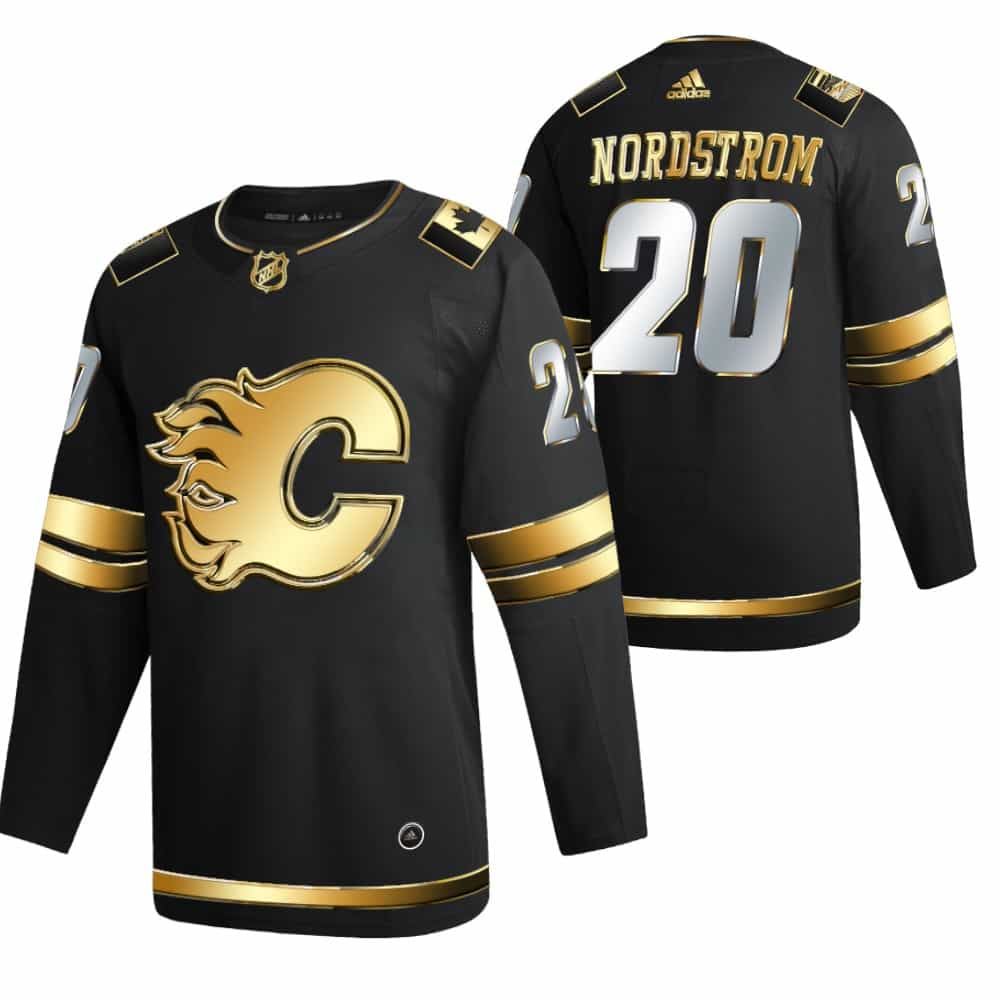 Joakim Nordstrom Calgary Flames 2021 Golden Edition Limited Black Jersey bMiIi