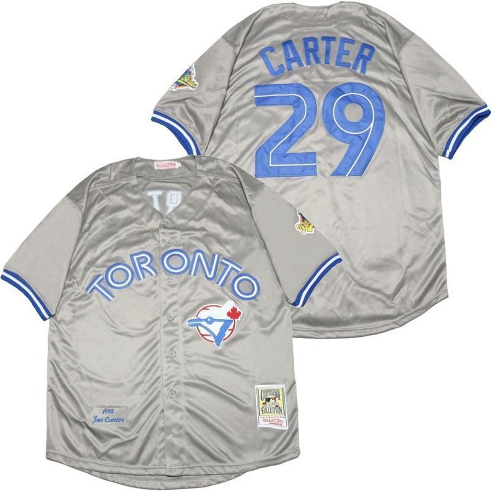 Joe Carter 29 Toronto Blue Jays 2021 MLB Gray Jersey jersey Ot2Jk