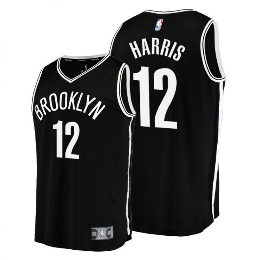 Joe Harris Brooklyn Nets 12 Black Icon Replica Jersey aJtD1