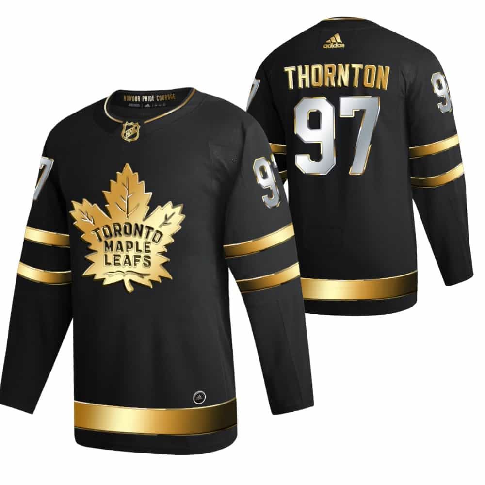 Joe Thornton Toronto Maple Leafs 2021 Golden Edition Limited Black Jersey ZWjr2