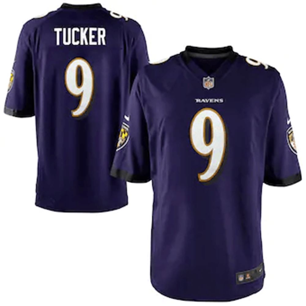 Justin Tucker Baltimore Ravens Game Player Jersey Purple