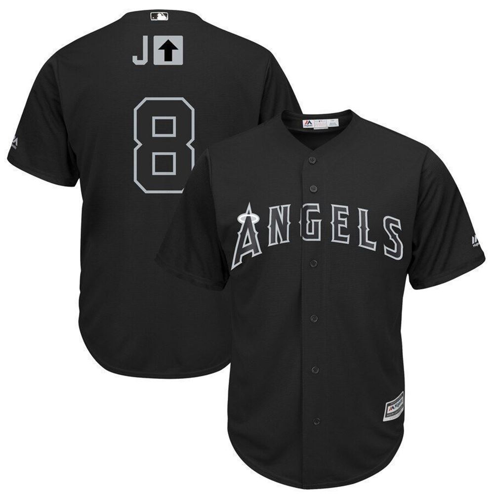 Justin Upton Los Angeles Angels Majestic 2021 Players Weekend Replica Player Jersey jersey Black 2021 Y5U6z