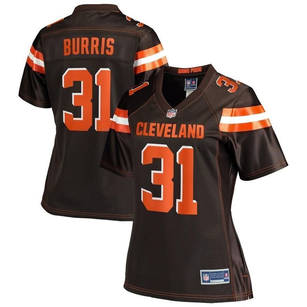 Juston Burris Cleveland Browns Nfl Pro Line WoTeam Player Brown 3D Jersey
