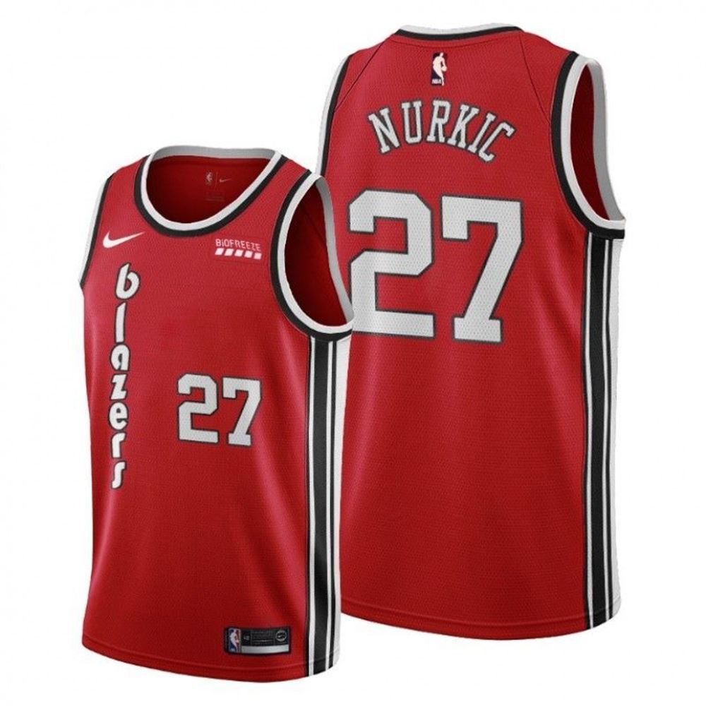 Jusuf Nurkic Portland Trail Blazers Classic Edition Red Jersey FZ9kn