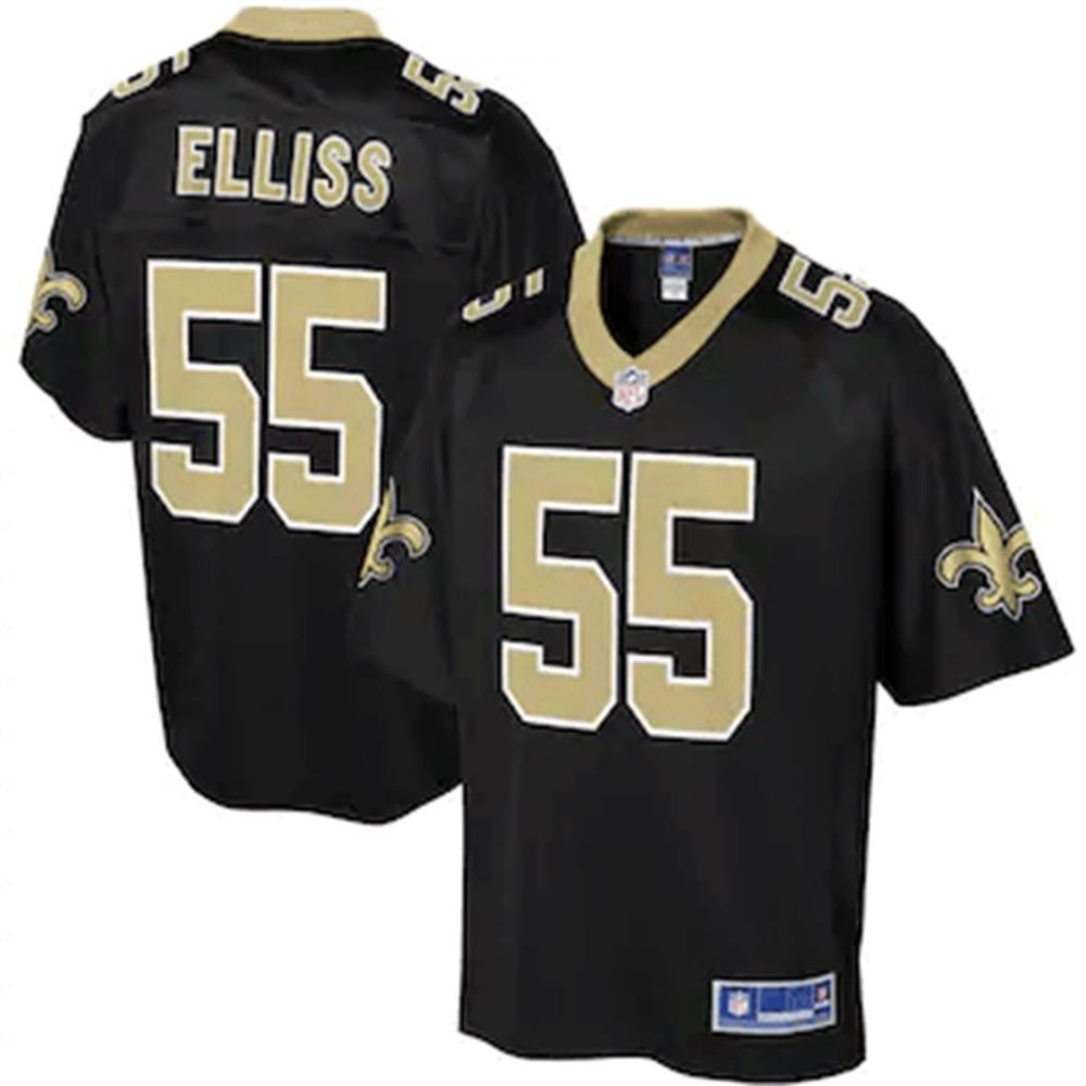 Kaden Elliss New Orleans Saints Nfl Pro Line Player Black 3D Jersey