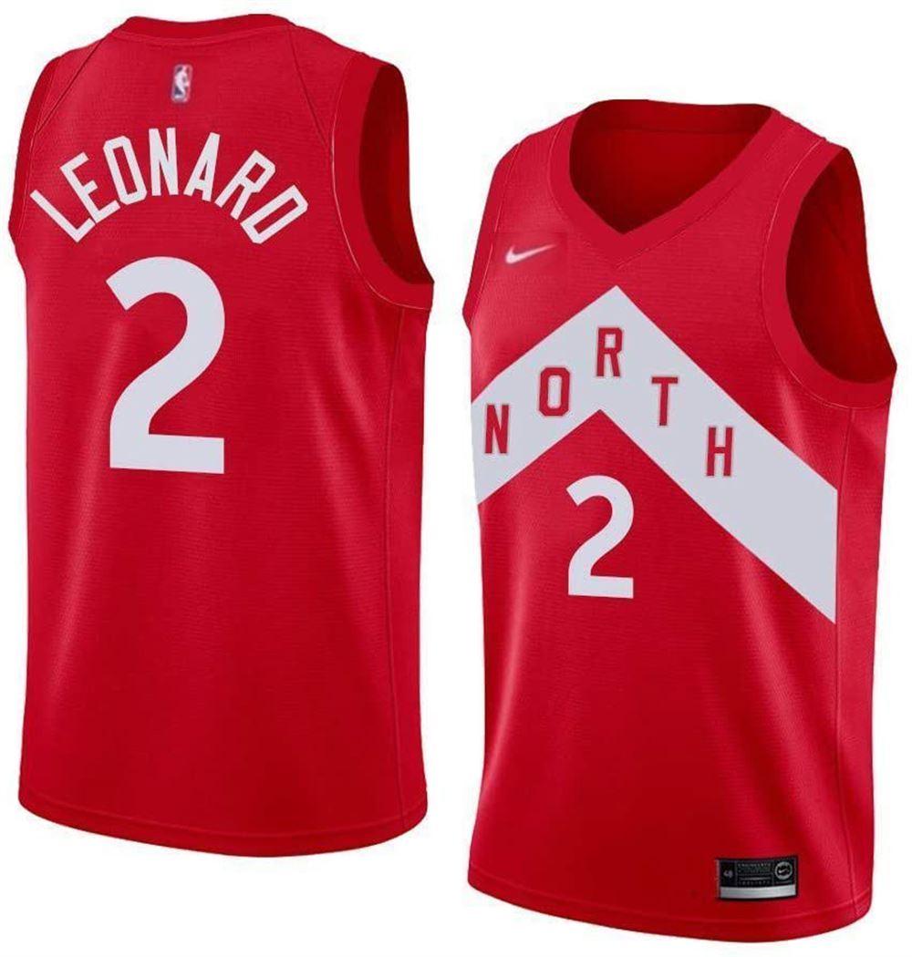 Kahwi Leonard Toronto Raptors Red The North Swingman Jersey