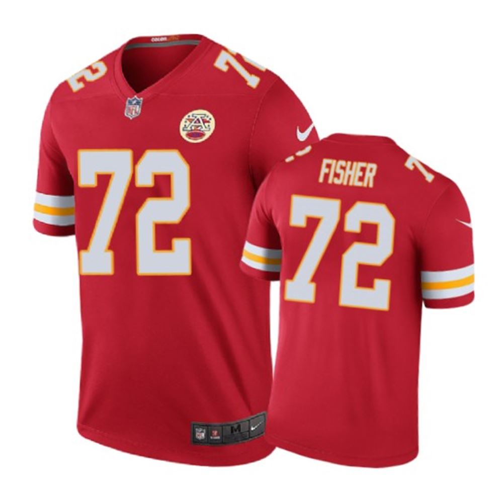 Kansas City Chiefs 72 Eric Fisher Nike color rush Red Jersey D0Ng2