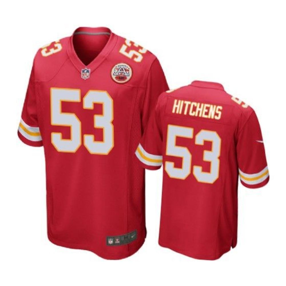 Kansas City Chiefs Anthony Hitchens Game Red Mens Jersey